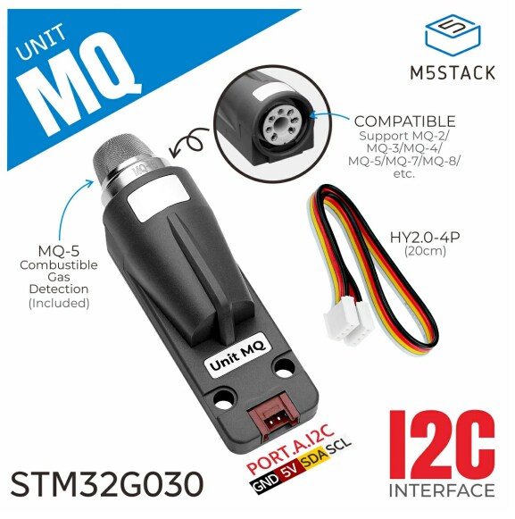 M5Stack Unit MQ Combustible Gas Sensor